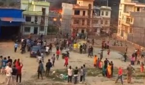 बलम्बुस्थित सशस्त्र प्रहरी बलको केन्द्रीय स्टोरमा आगलागी