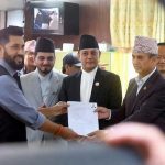 सभामुख पदका लागि डीपी अर्यालको उम्मेदवारी दर्ता